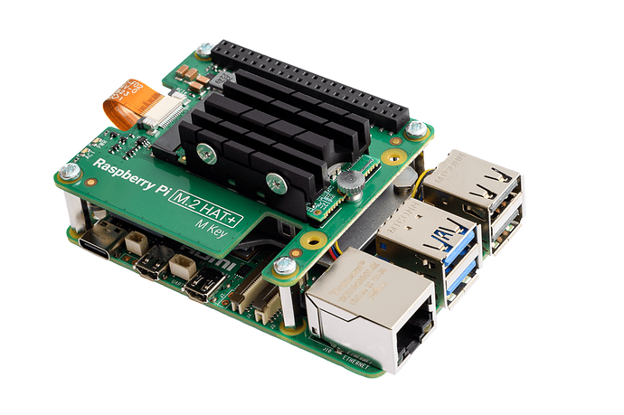 Raspberry Pi M.2 HAT+ M-Key with FinalCool heat sink