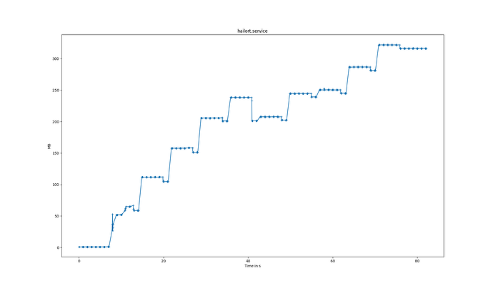 memory profile of hailort.service